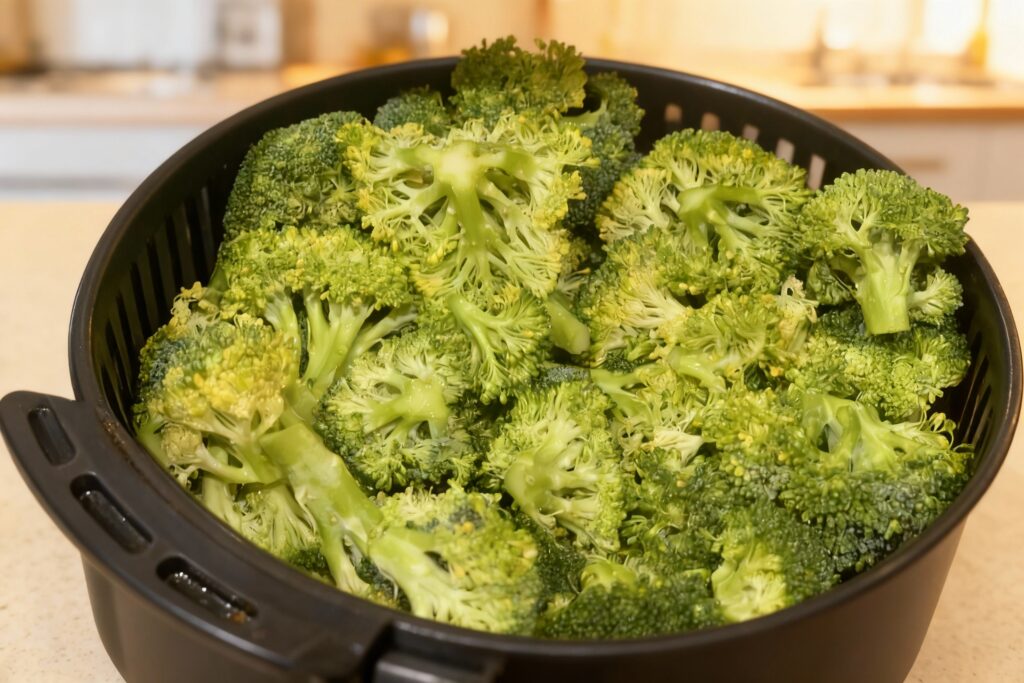 Air Fryer Soy Ginger Broccoli