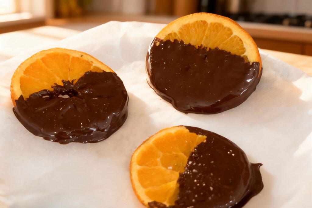 Dark Chocolate Candied Orange Slices