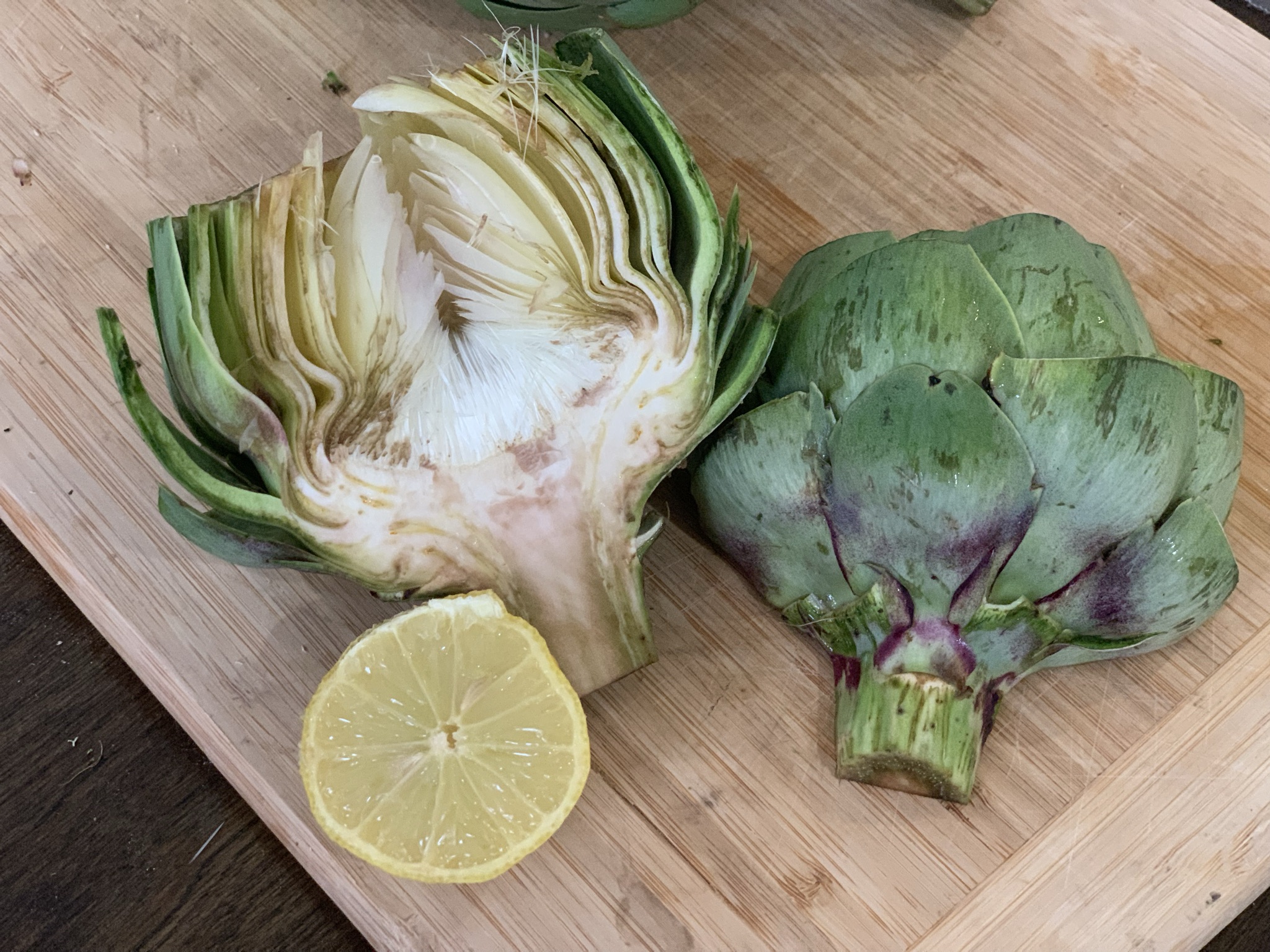Roasted Globe Artichokes