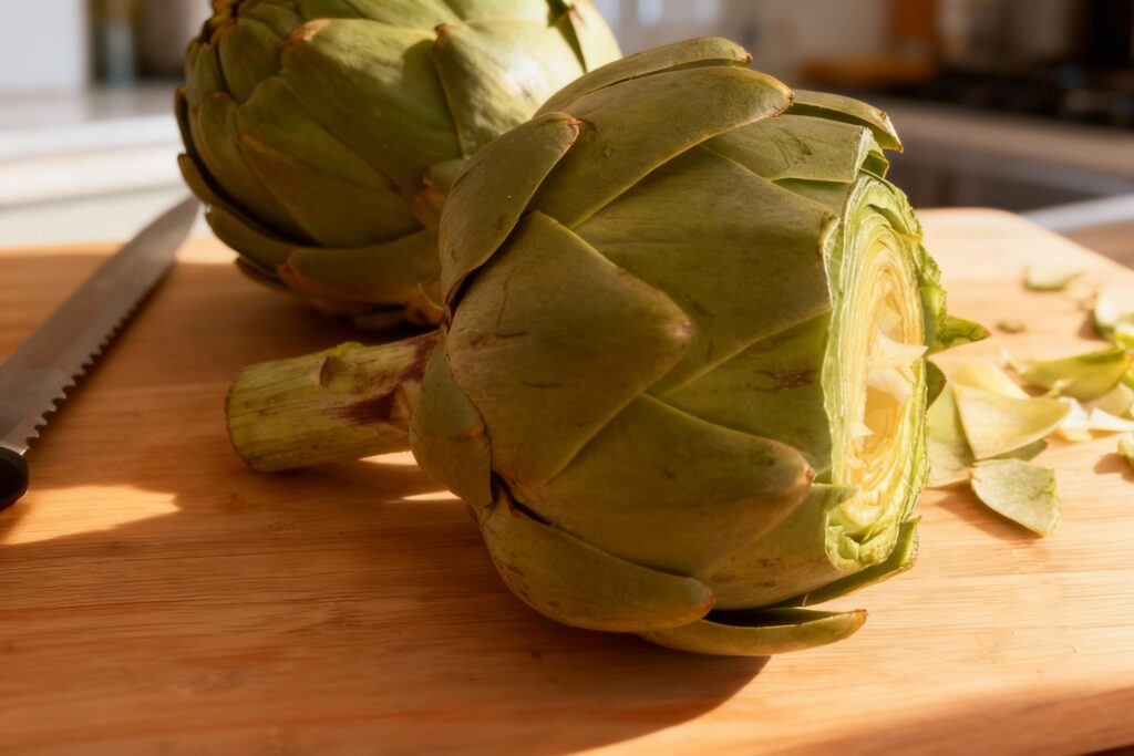 Roasted Globe Artichokes