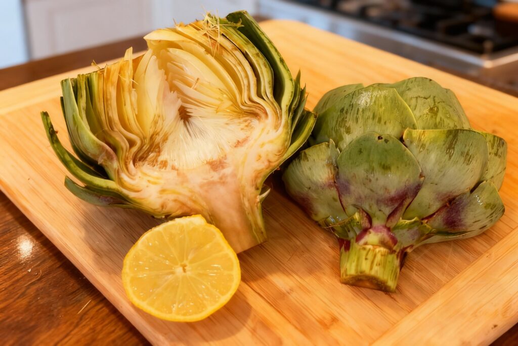 Roasted Globe Artichokes