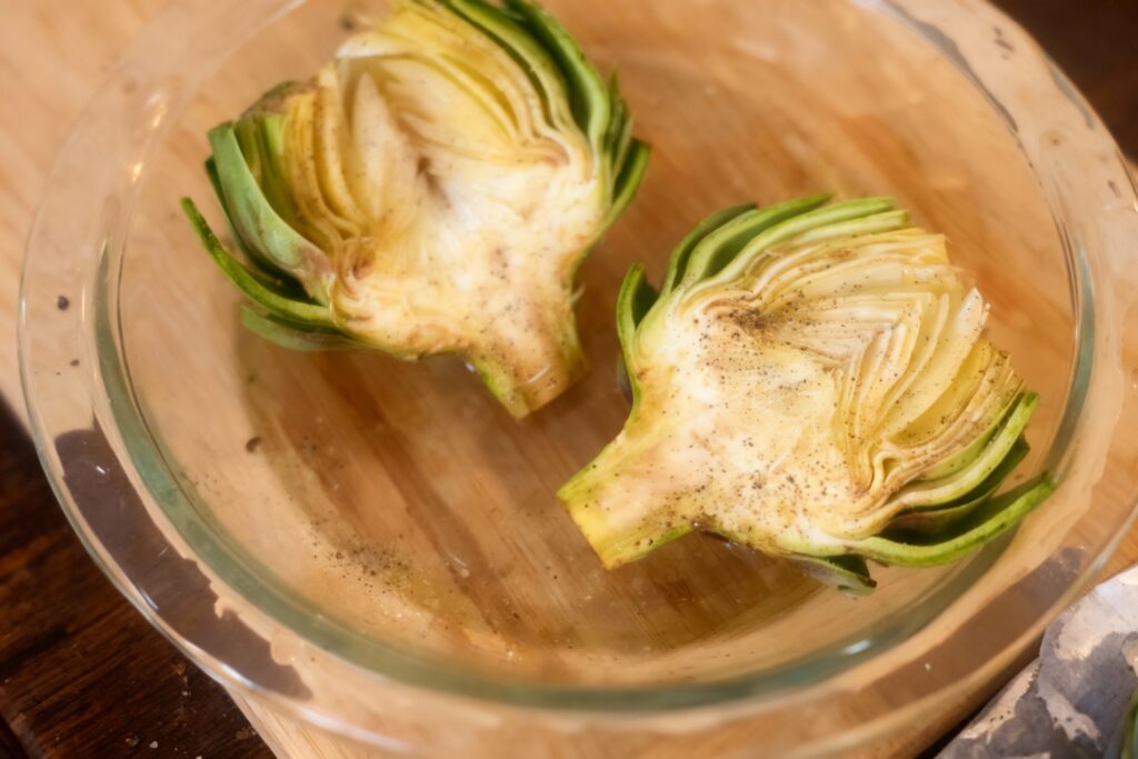 Roasted Globe Artichokes