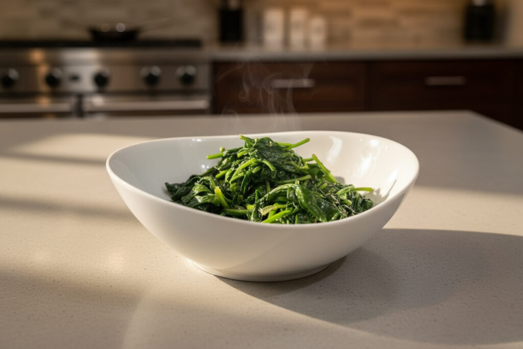 Easy Garlic Sautéed Spinach