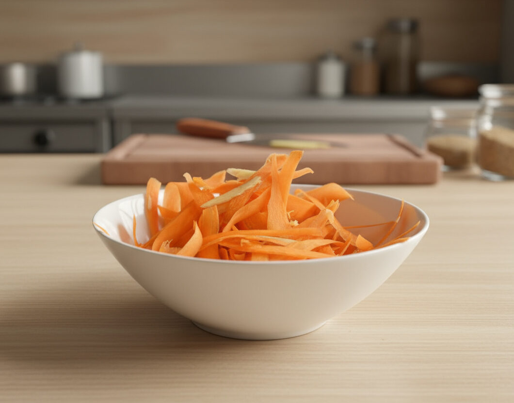 Carrot Salad with Ginger Vinaigrette Dressing