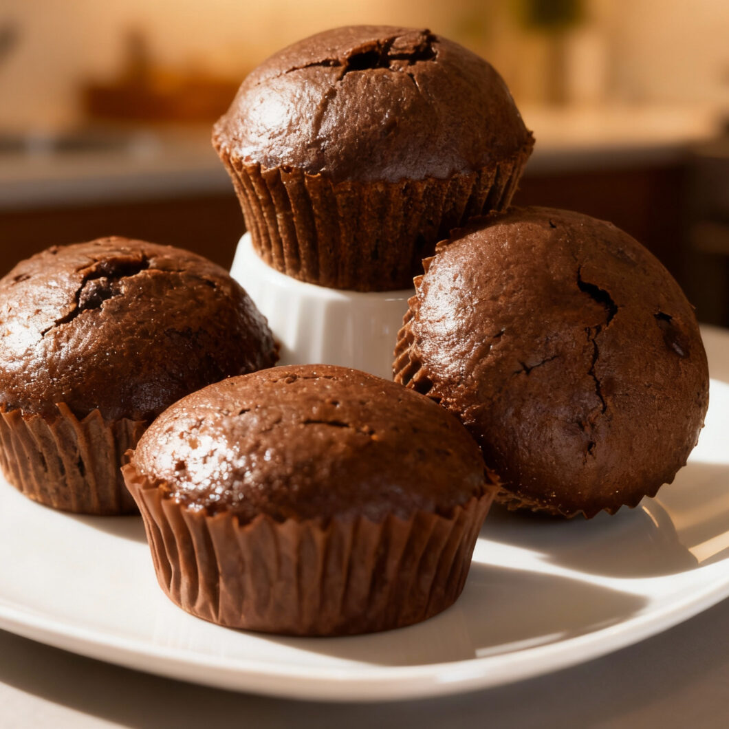 One Bowl Chocolate Muffins