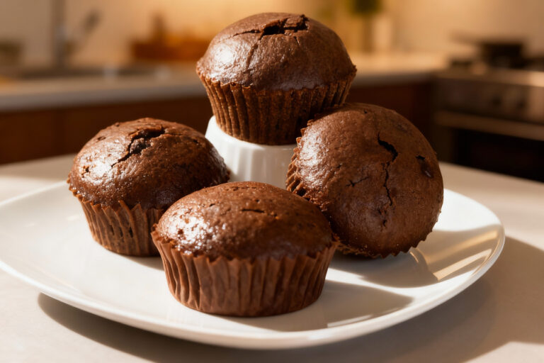 One Bowl Chocolate Muffins