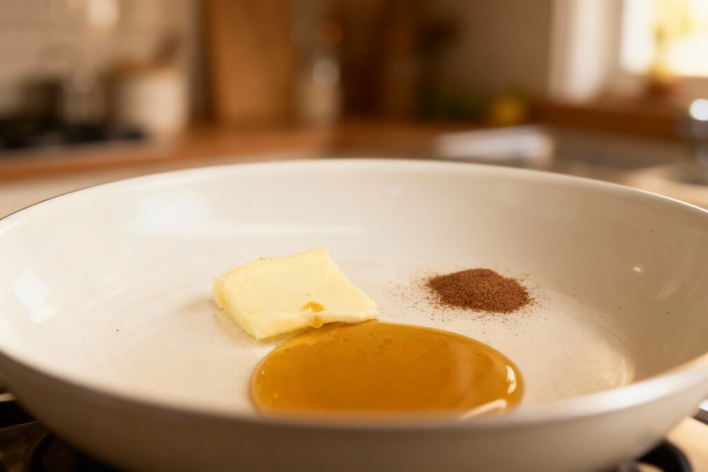 Cinnamon Pan Fried Bananas