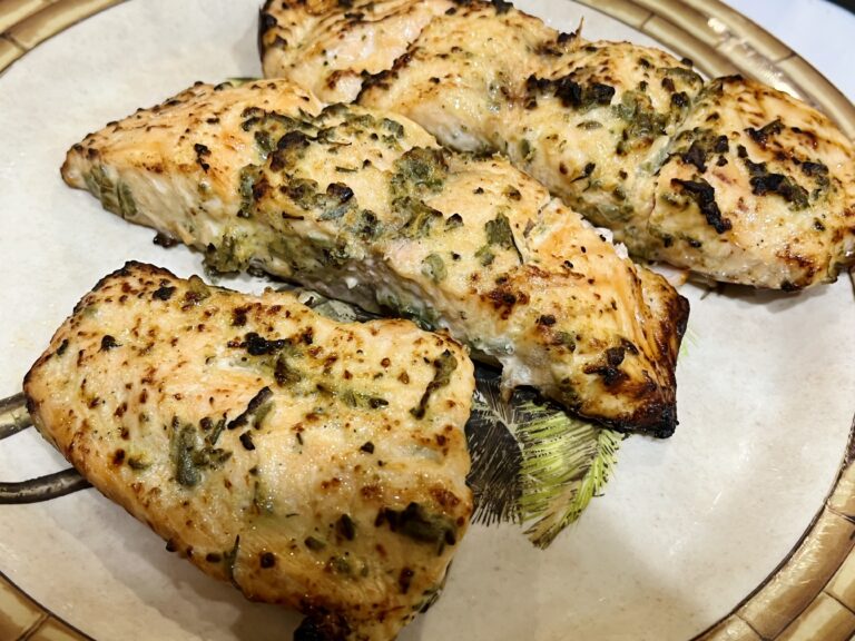 Parmesan Herb Marinated Salmon