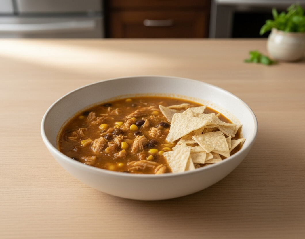 Healthy Chicken Tortilla Soup 