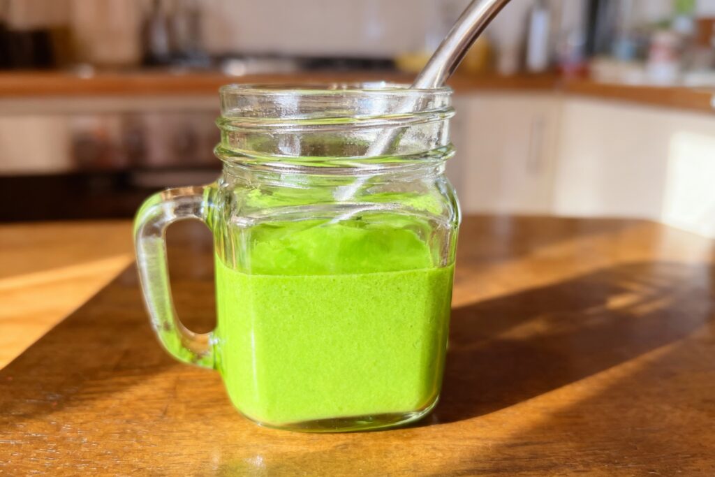 Sweet Kale Spinach and Banana Smoothie