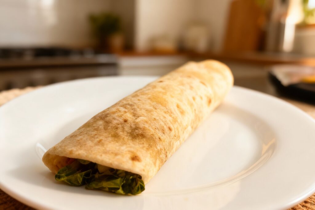 Thai Chicken Wraps with Peanut Sauce