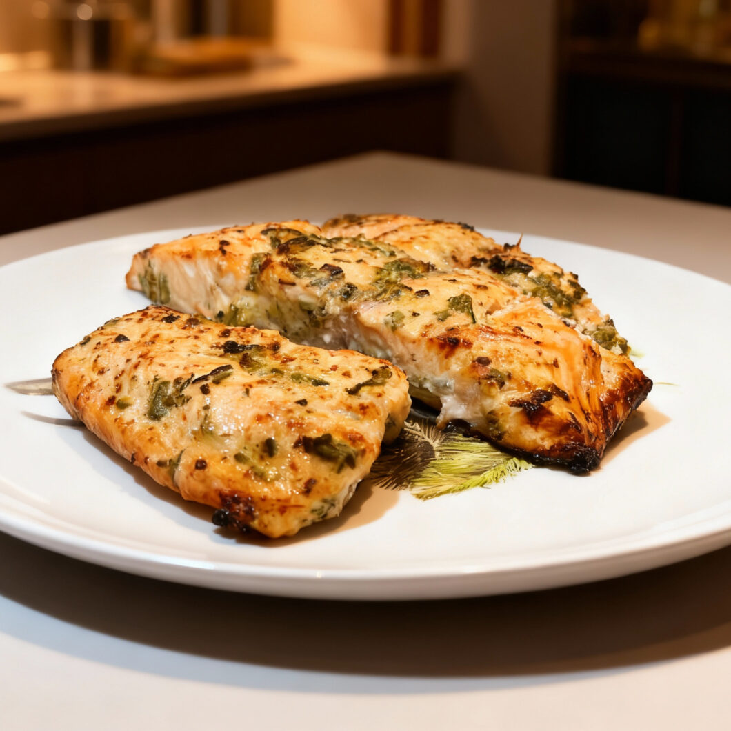 Parmesan Herb Marinated Salmon