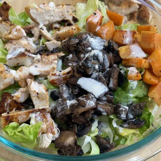 The Best Salad with Dressing