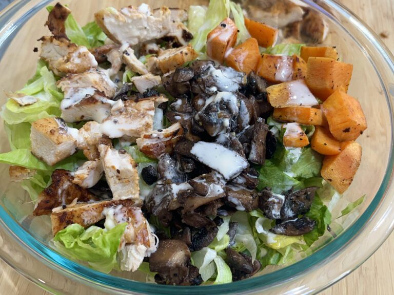 The Best Salad with Dressing