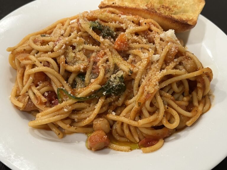 The Best Vegetarian Chickpea Spaghetti