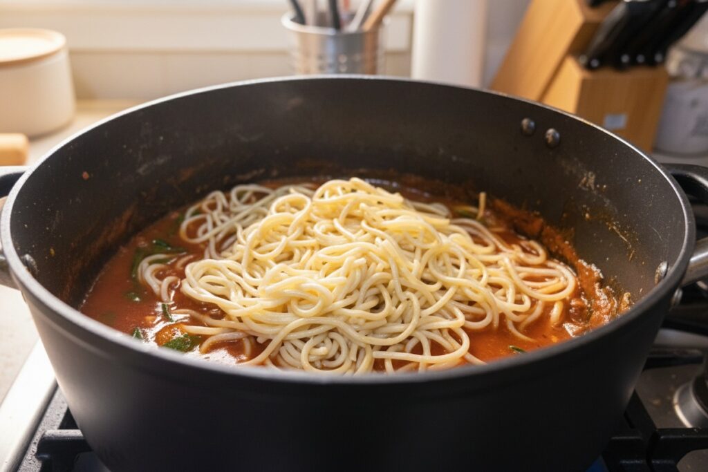 The Best Vegetarian Chickpea Spaghetti
