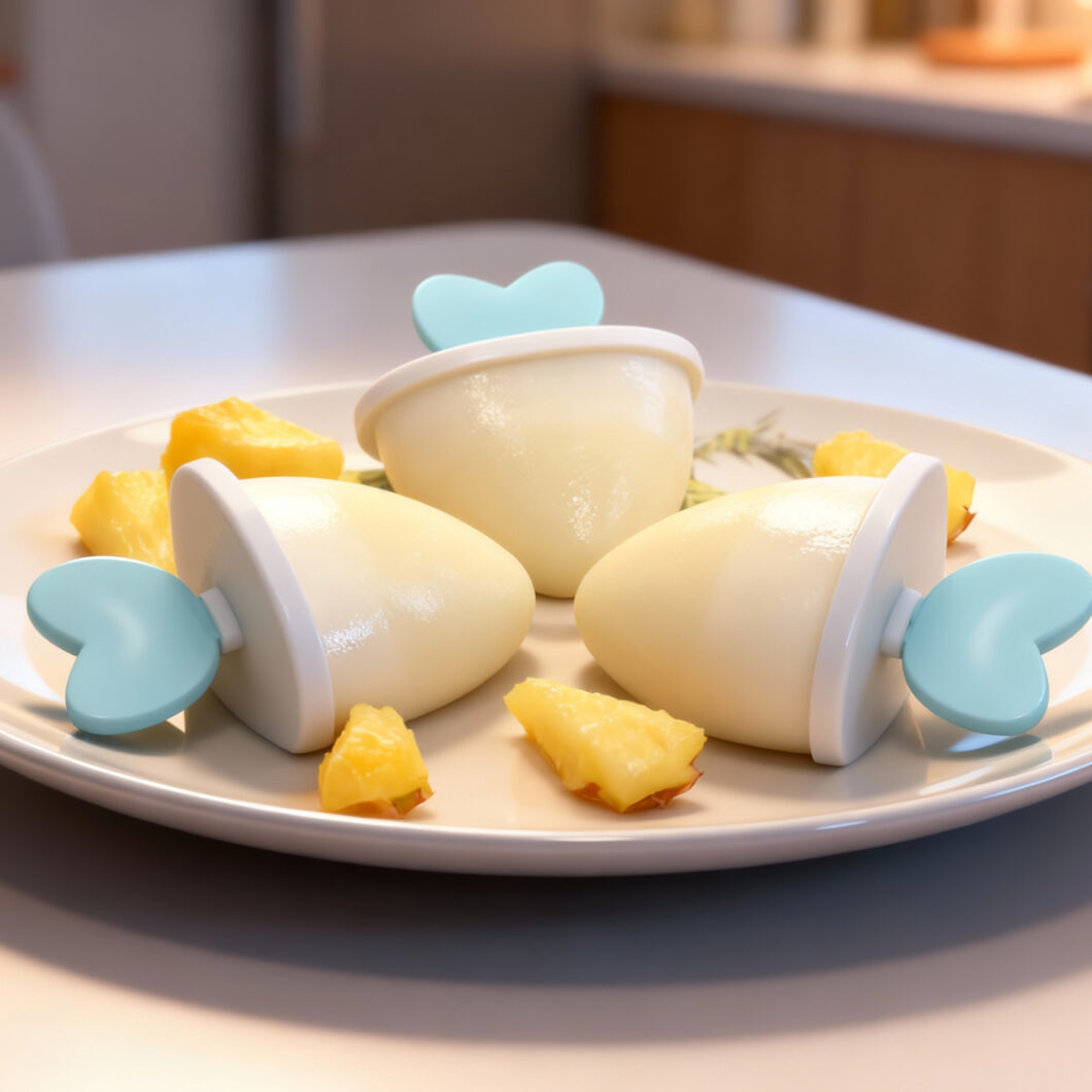 Pineapple Cream Popsicles