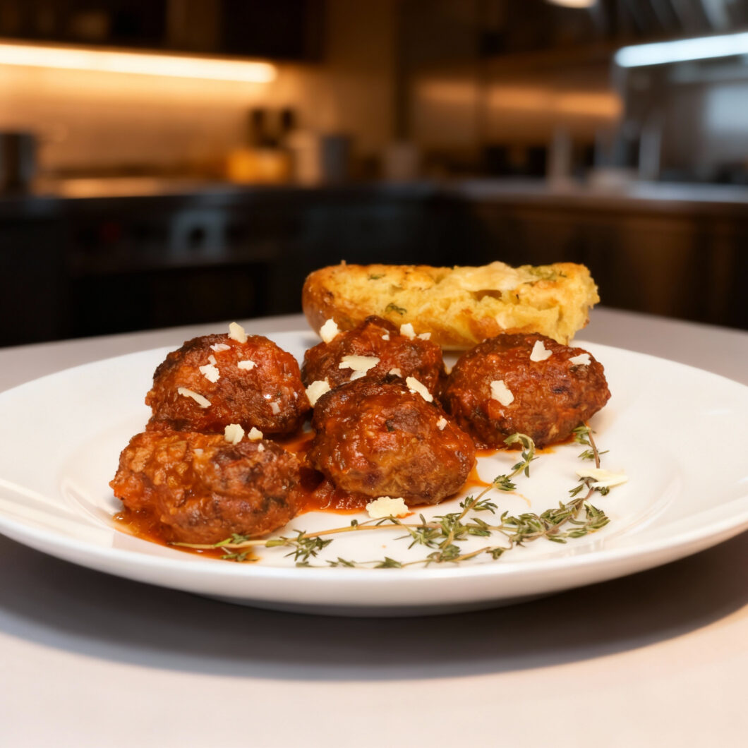 Spicy Air Fryer Meatballs