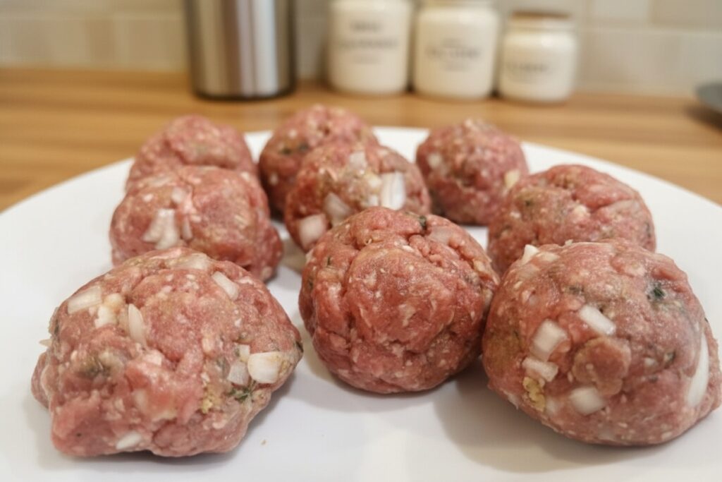 Spicy Air Fryer Meatballs