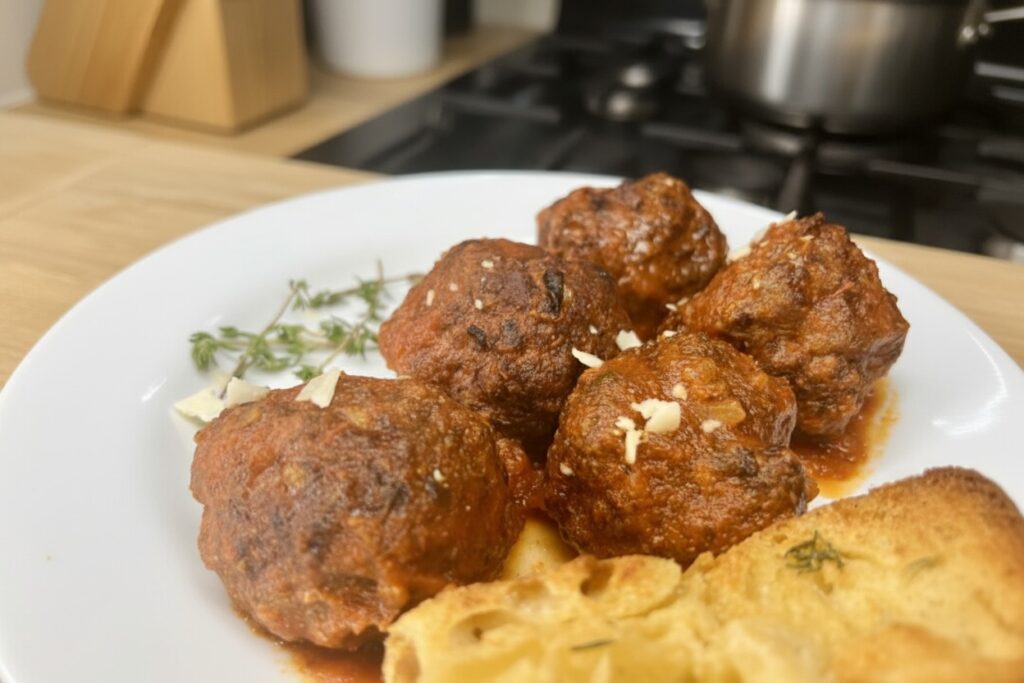 Spicy Air Fryer Meatballs