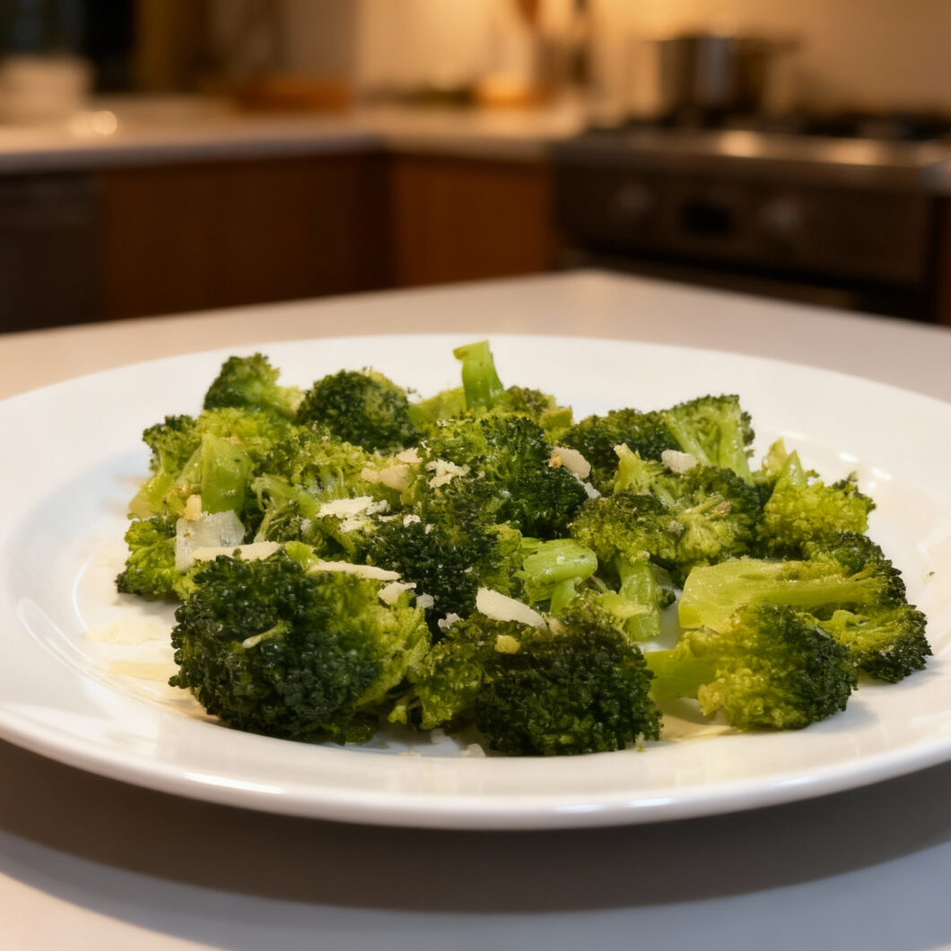 Easy Garlic Seasoned Steamed Broccoli