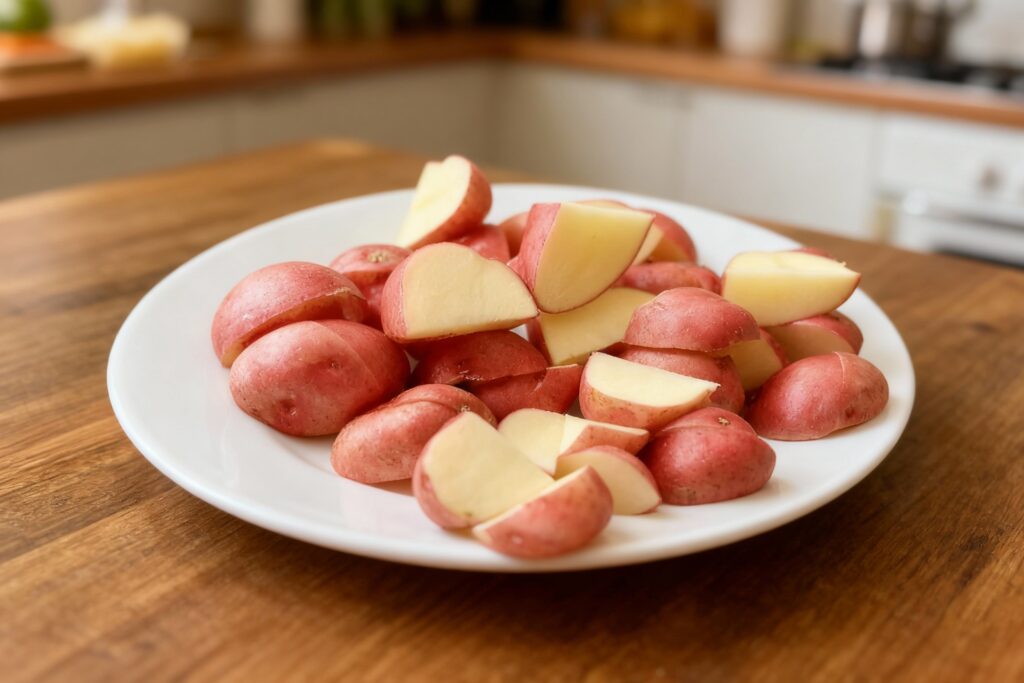 Lemon Garlic Roasted Red Potatoes