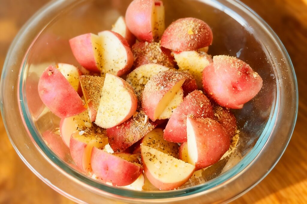 Lemon Garlic Roasted Red Potatoes