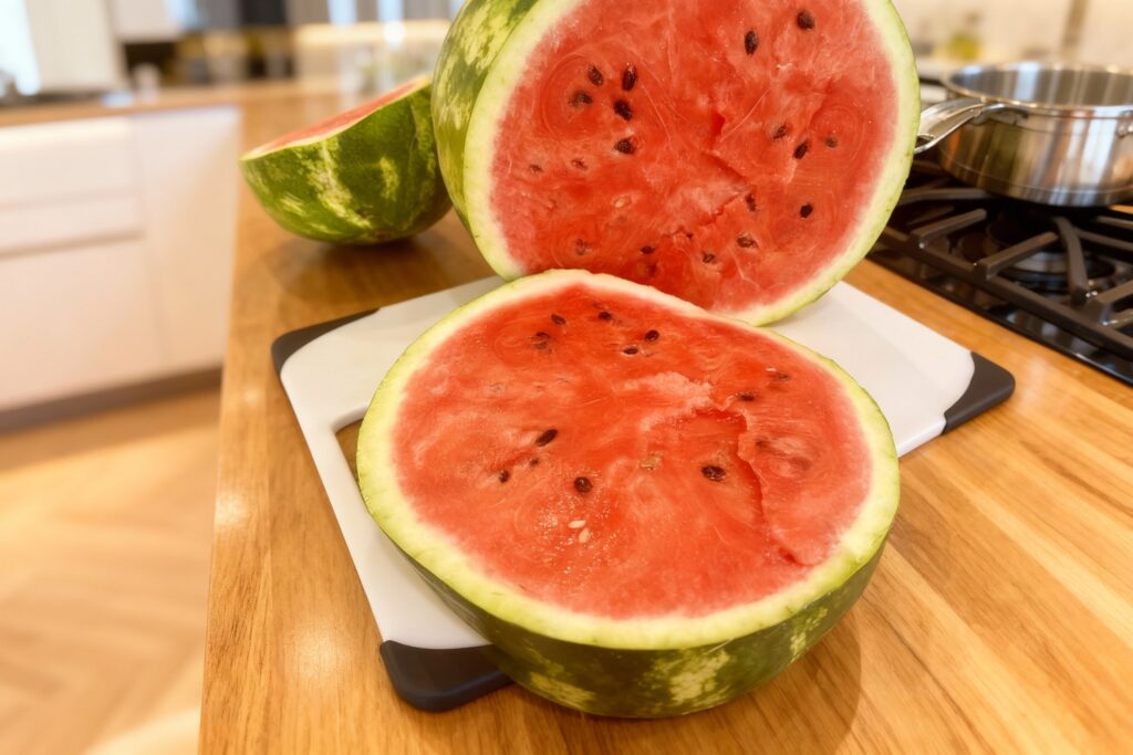 Grilled Watermelon Balsamic Salad