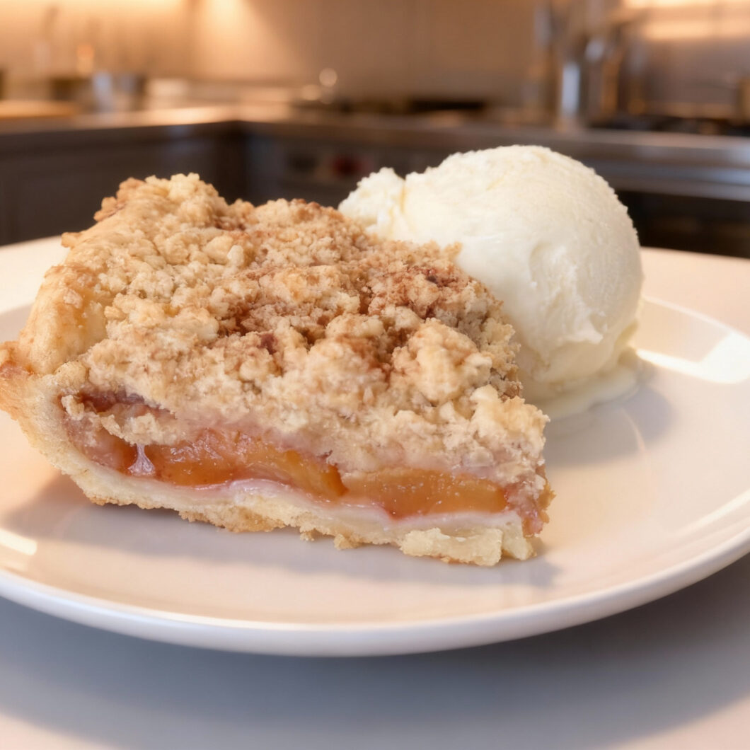 Cinnamon Peach Crumble