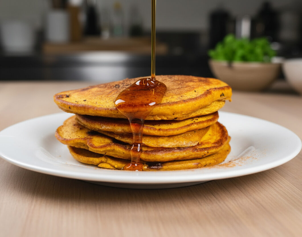 Pumpkin Chocolate Chip Pancakes