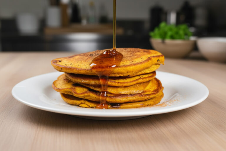 Pumpkin Chocolate Chip Pancakes