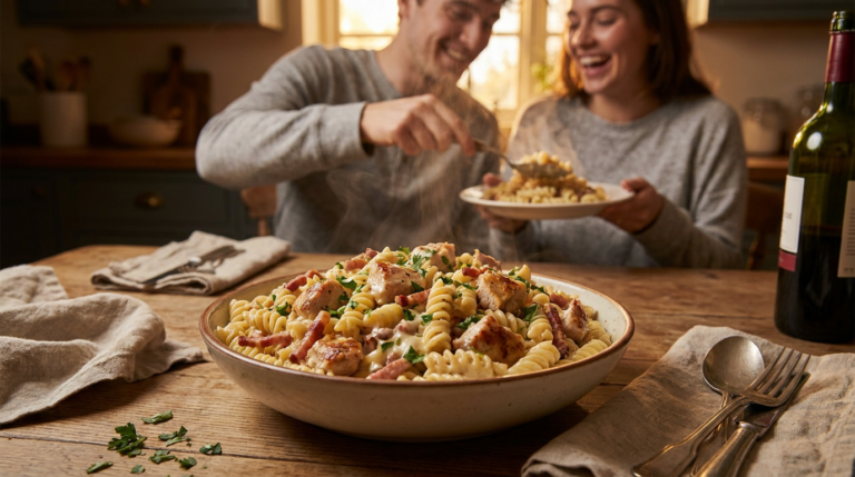 Creamy Chicken Bacon Ranch Pasta for Easy Family Dinners