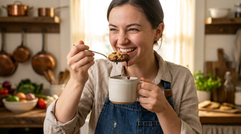 Microwave Mug Cookie. The Ultimate 1-Minute Chocolate Chip Treat